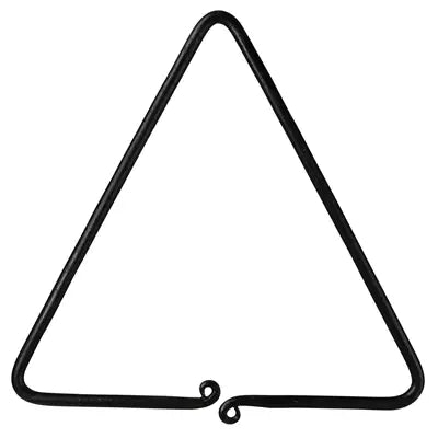 triangle dinner bell - forged iron by homart