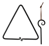 triangle dinner bell - forged iron by homart