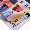 tea towel - microfiber halloween - trick-or-treat night by geometry house