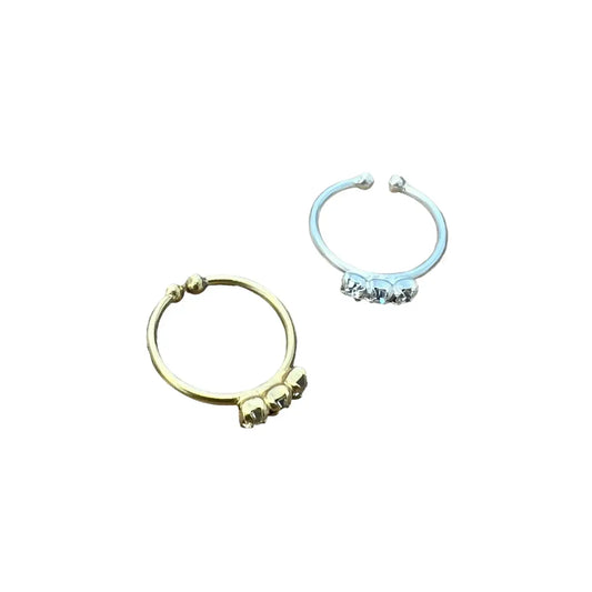 ear cuff - triple crystal by baizaar