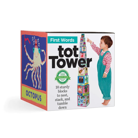 toy - tot tower - first words by eeboo