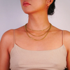 Necklace | Brass Eye Chain 16"