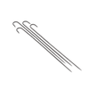 Steel Skewers | Hand-Forged | Blackened Finish