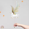 mobile - flying - unicorn golden by tulia's artisan gallery