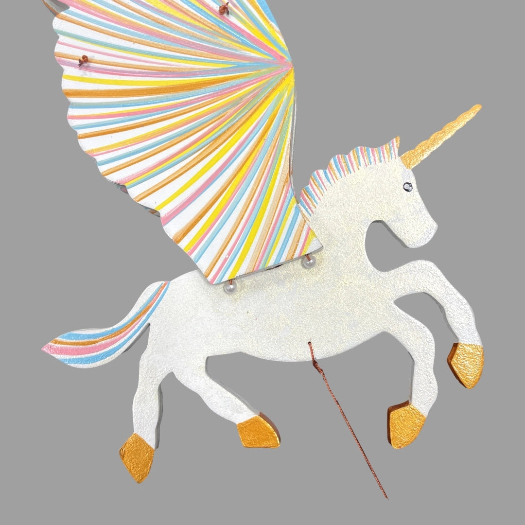 mobile - flying - unicorn golden by tulia's artisan gallery