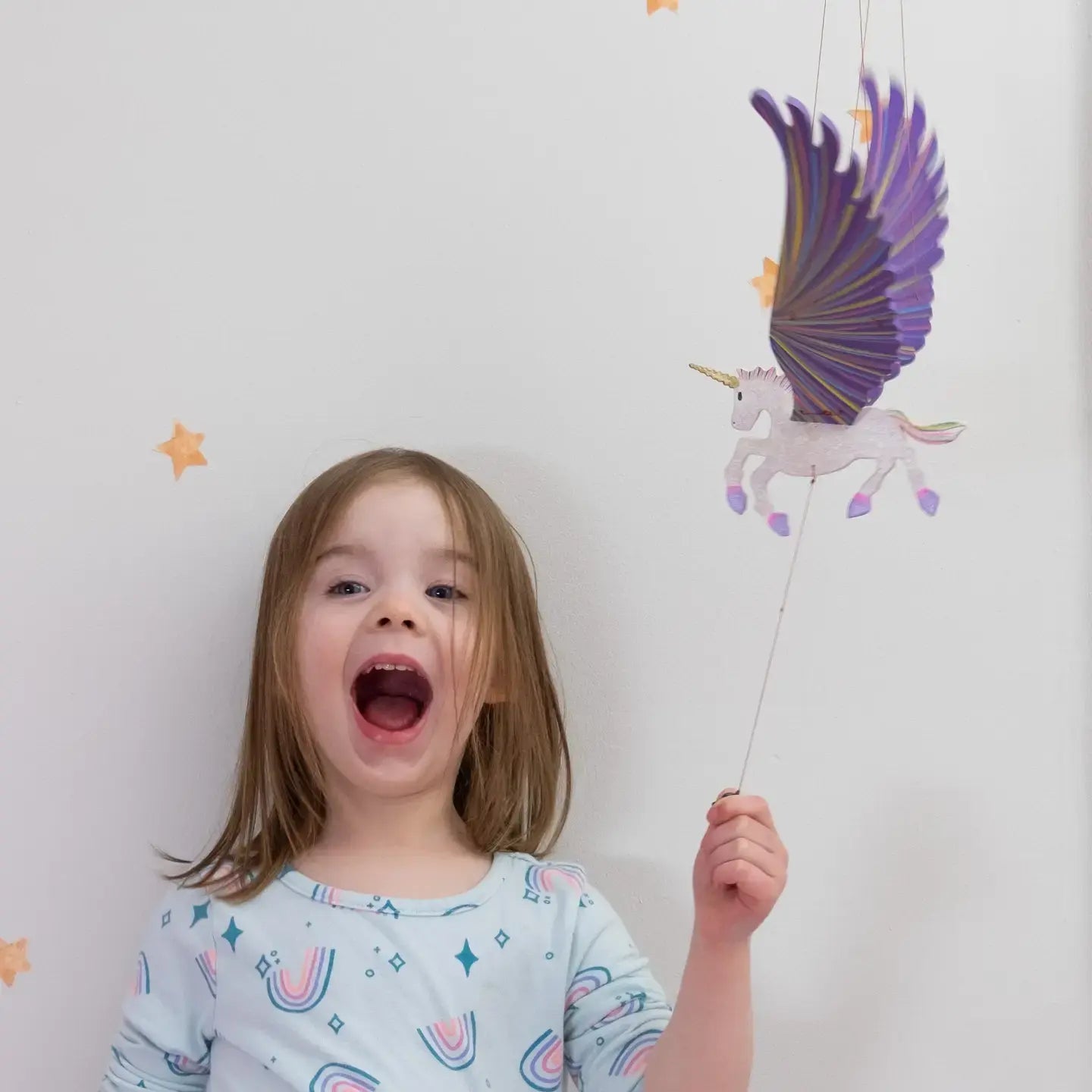 mobile - flying - unicorn purple by tulia's artisan gallery
