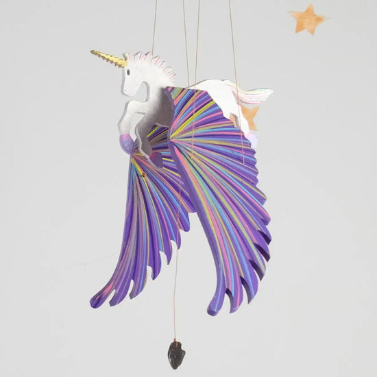 mobile - flying - unicorn purple by tulia's artisan gallery