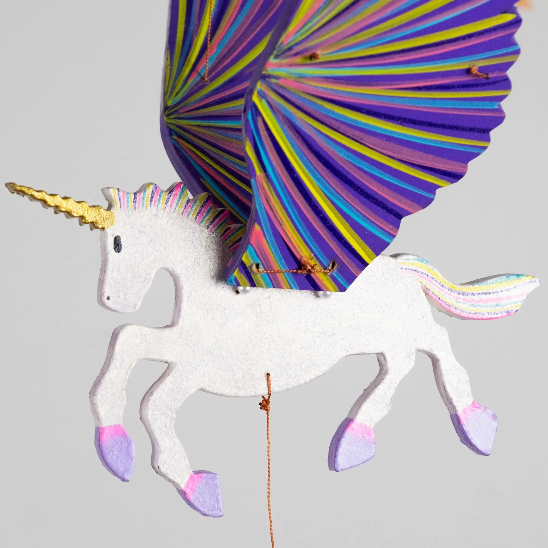 mobile - flying - unicorn purple by tulia's artisan gallery