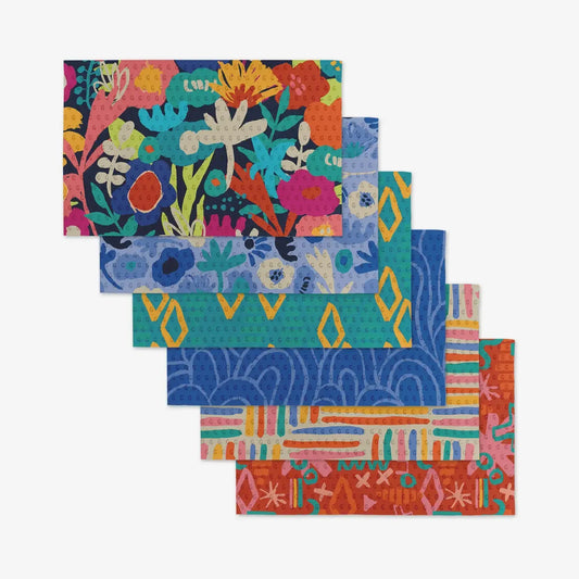 not paper towel™ set - microfiber - unique bold graphics by geometry house
