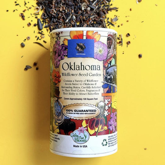 garden shaker can - oklahoma wildflowers by gifts that bloom