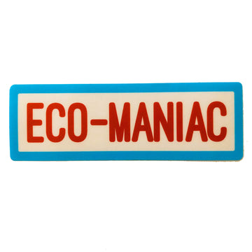 sticker - eco-maniac by stickers northwest