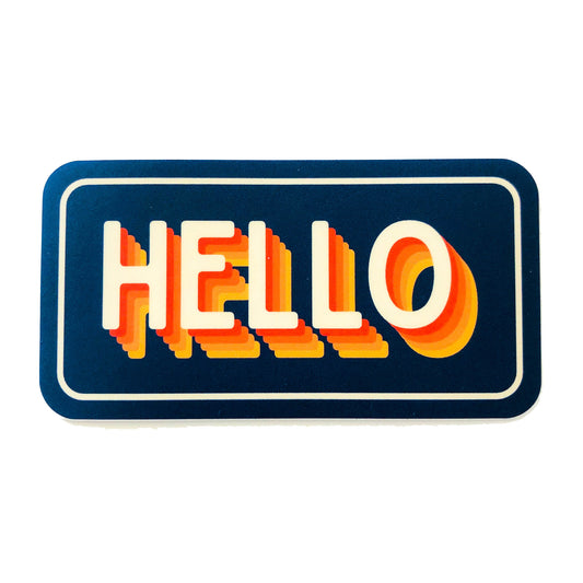 sticker - hello by stickers northwest