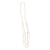 Necklace – Brass Beaded Double Loop
