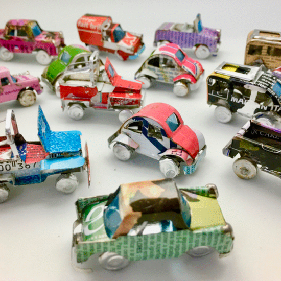 model cars - upcycled tin by steve parkes/the east africa co.
