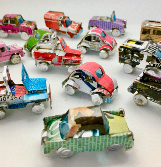 model cars - upcycled tin by steve parkes/the east africa co.