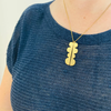 Necklace | Reflected Hills | 24" + 2" Extender | Gold Plated