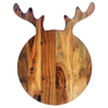 Serving Cutting Board|Antler Shape|Acacia Wood|19x15"