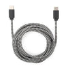 cable - charging usb-c - cotton braided by kikkerland