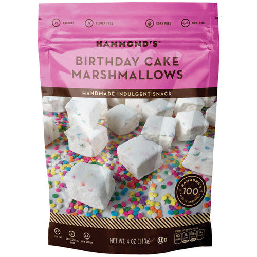 candy - marshmallows - birthday cake by hammond's
