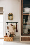 utensil bar - 4 hooks - wrought iron by millstream home