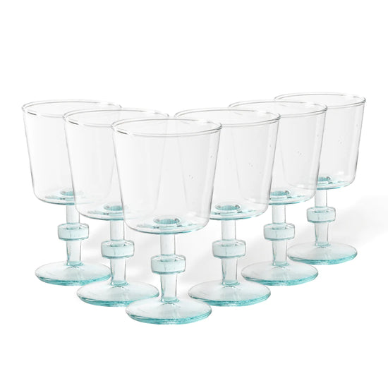 wine glass - "liso" green by casafina