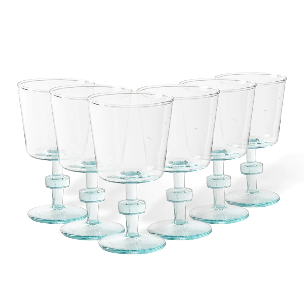 wine glass - "liso" green by casafina