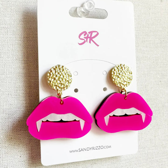 earrings - vampire dangle by sandy + rizzo