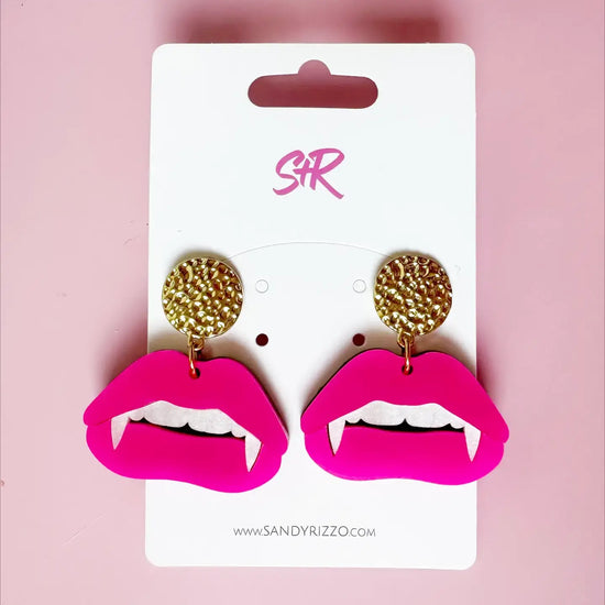 earrings - vampire dangle by sandy + rizzo