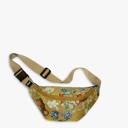 bag - bumbag - van gogh gold flower by loqi llc