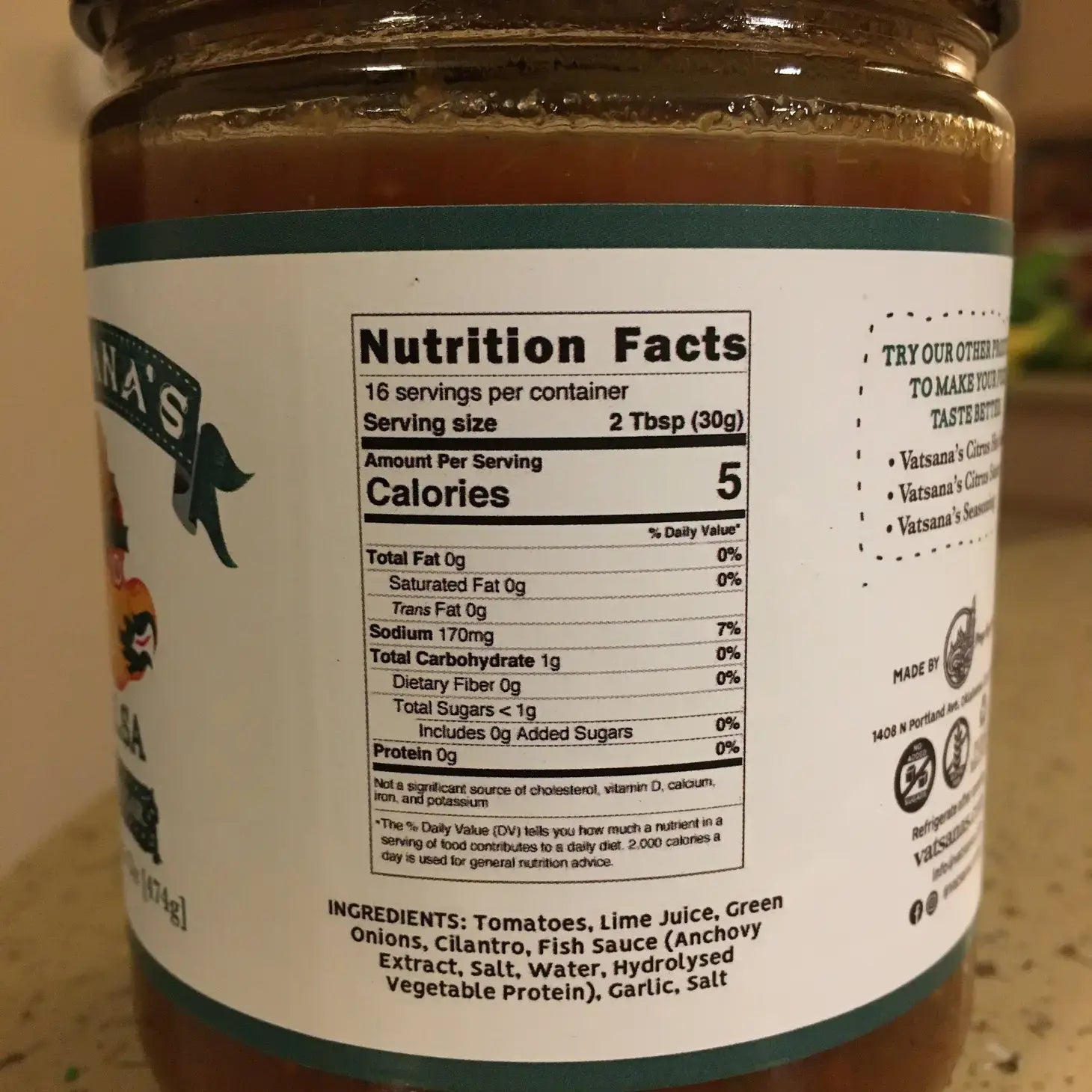 salsa - vatsana's by phaya naga foods