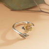 Ring | Dogwood Flower | Sterling & Bronze | Adjustable