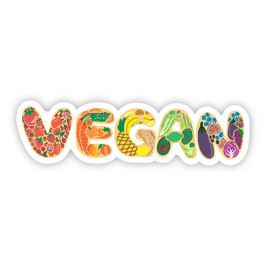 sticker - vegan by big moods