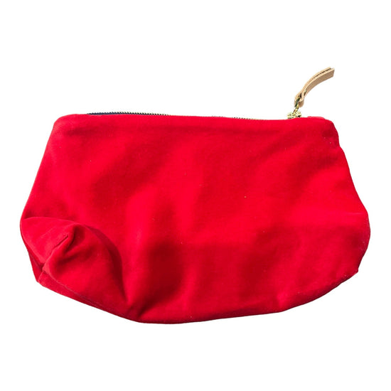 velvet zipper bag - makeup by erin flett