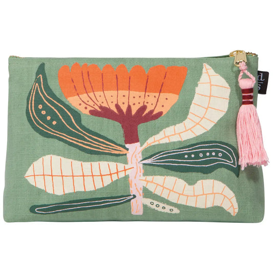 bag - cosmetic small - venus - sage green by now designs