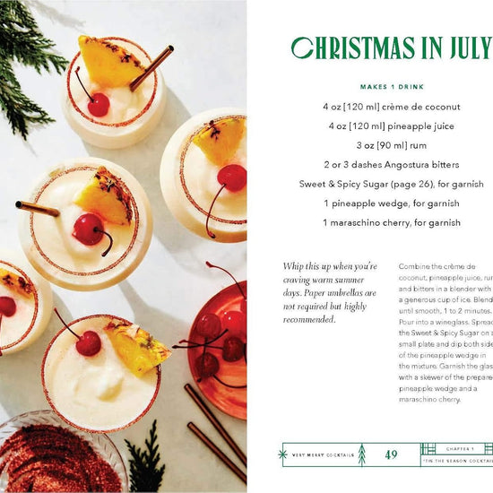 book - very merry cocktails by chronicle books