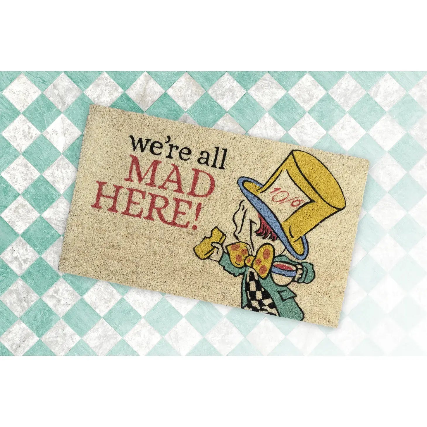 doormat - alice's adventures in wonderland - v & a museum by entryways