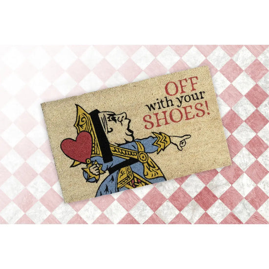 doormat - alice's adventures in wonderland - v & a museum by entryways