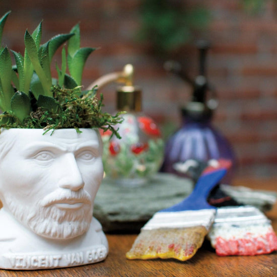 ceramic planter pot - bust figure by unemployed philosophers guild