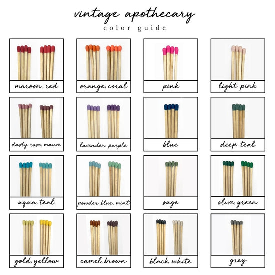 matchstick jar - vintage apothecary by made market co