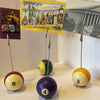 photo holder - vintage billiard ball (assorted) by the mustache cat made