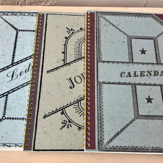 desk calendar - vintage perpetual monthly by parcel