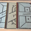 desk calendar - vintage perpetual monthly by parcel