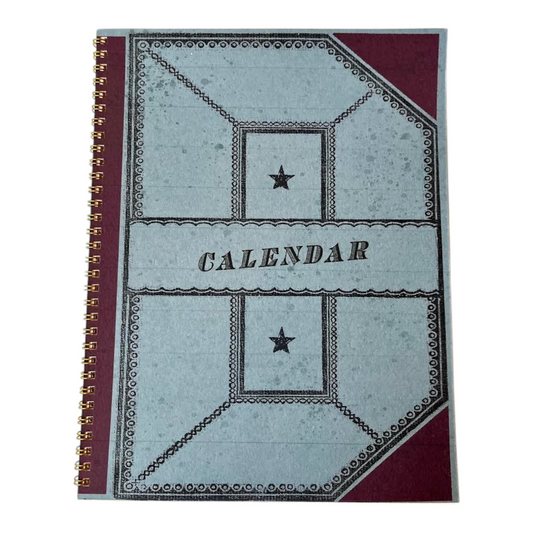 desk calendar - vintage perpetual monthly by parcel