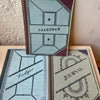 desk calendar - vintage perpetual monthly by parcel