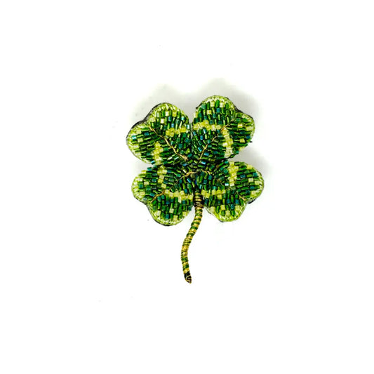 brooch pin - vintage clover by trovelore