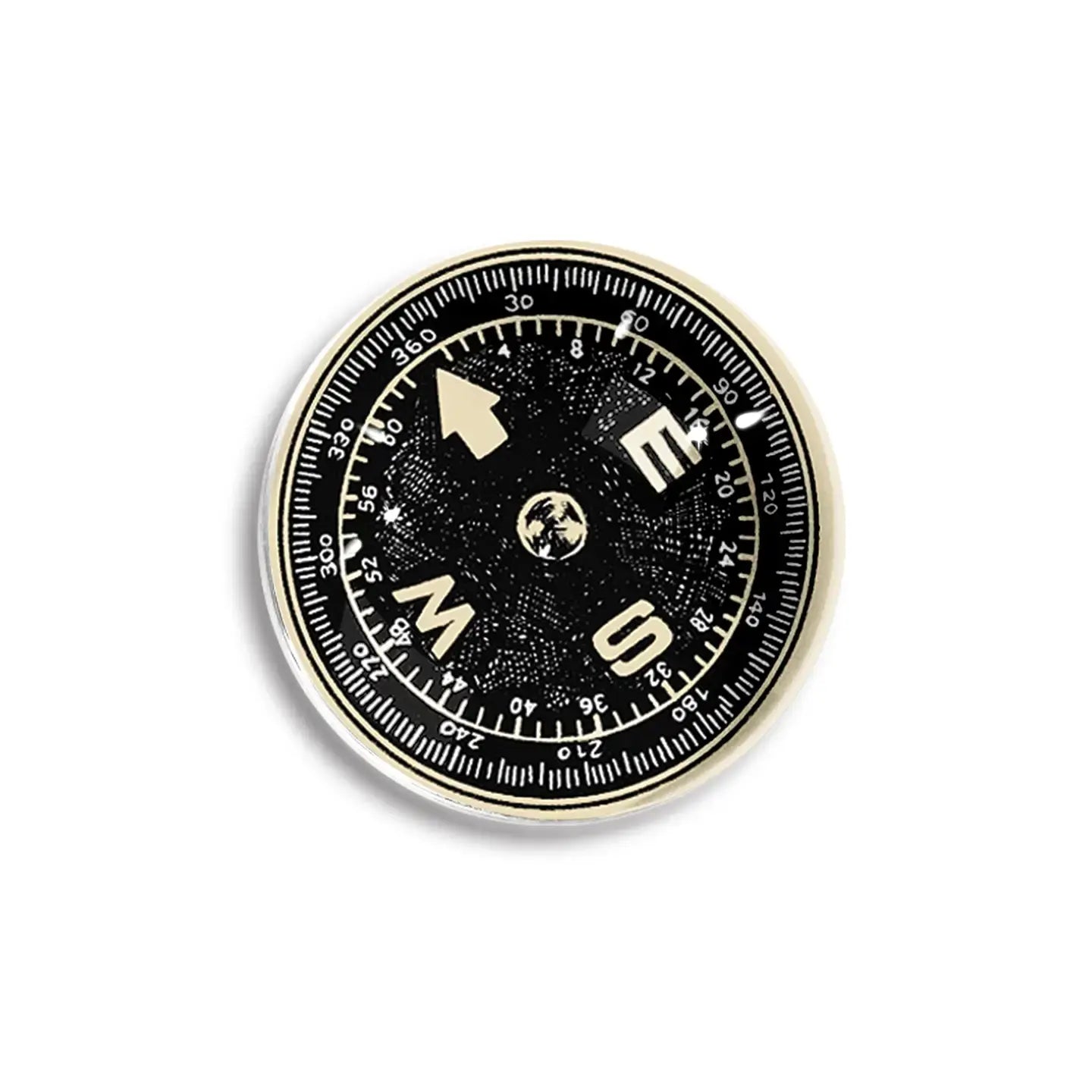 paperweight - crystal dome - vintage compass illustration by ben's garden