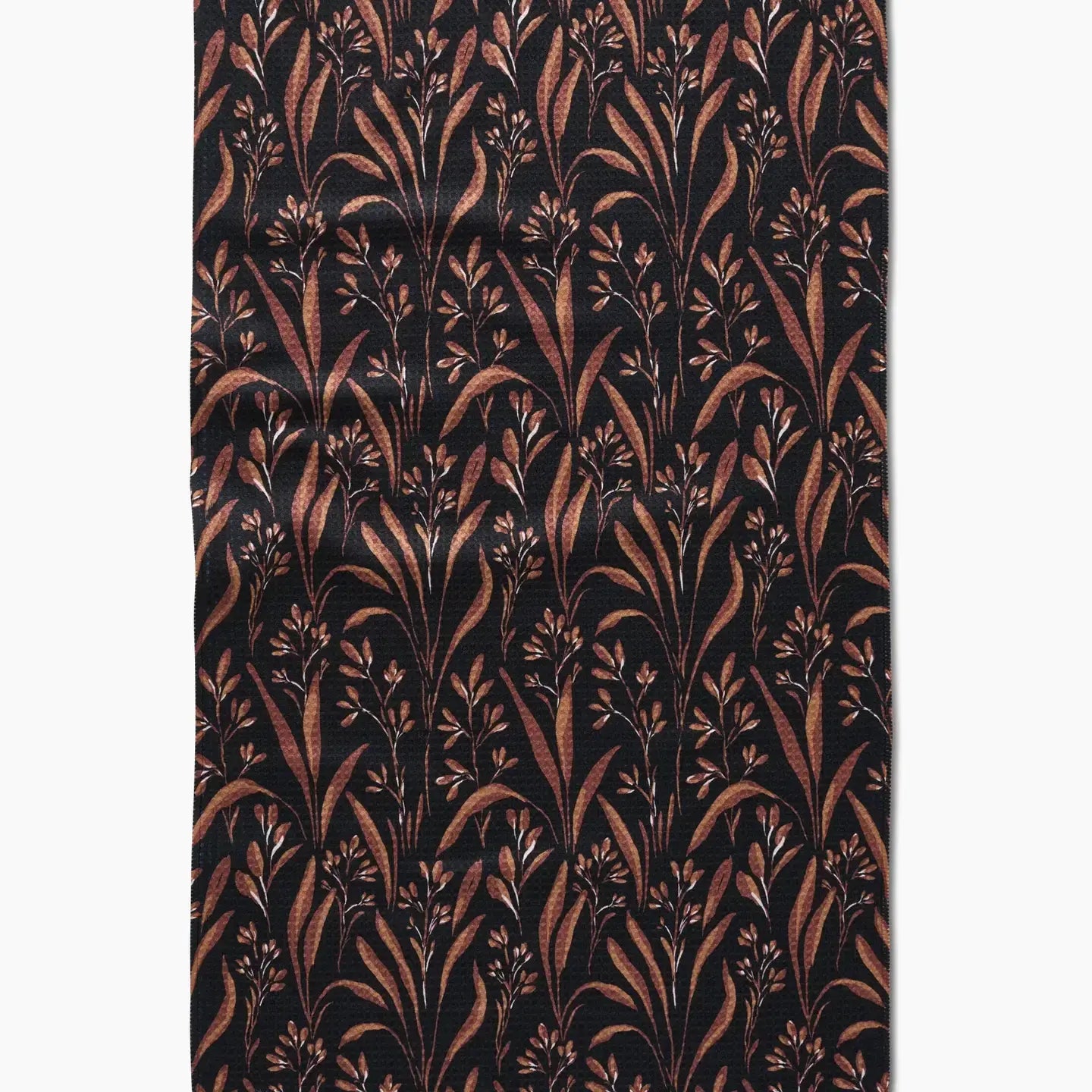 tea towel - microfiber - vintage grass black by geometry house
