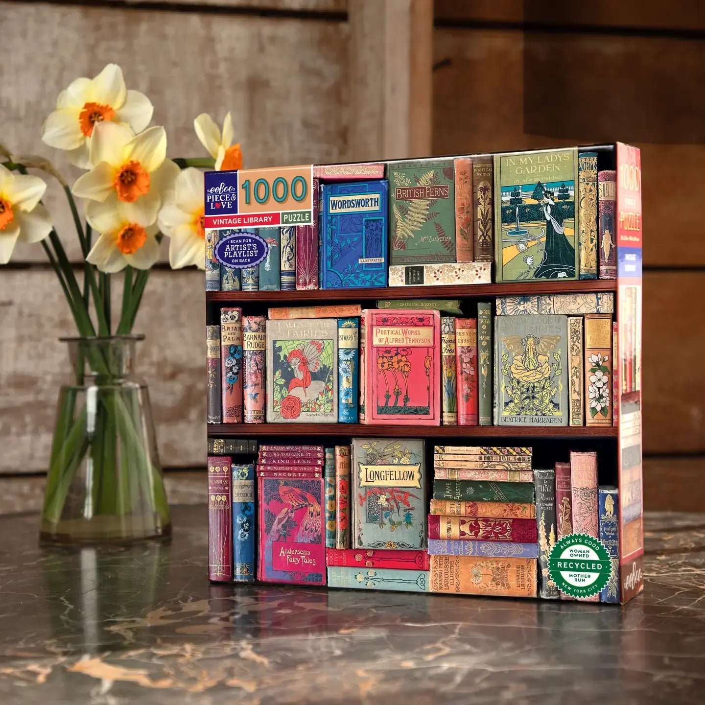 puzzle - 1000-piece - vintage library by eeboo