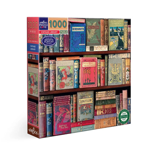 puzzle - 1000-piece - vintage library by eeboo