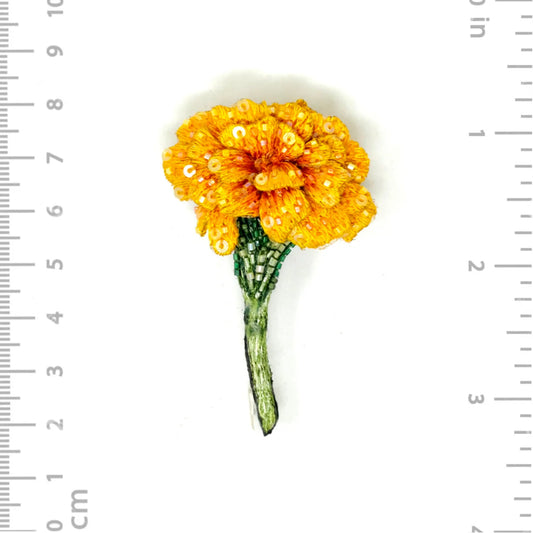 brooch pin - vintage marigold by trovelore